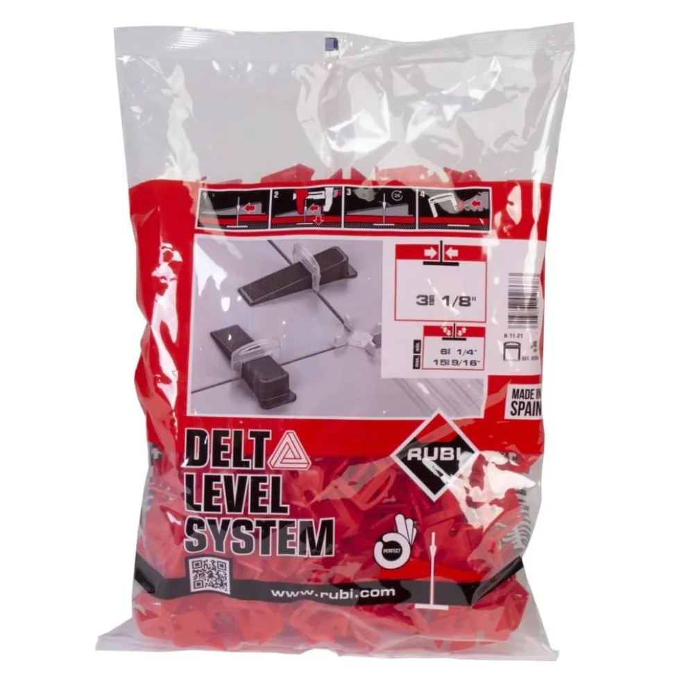 Abraçadeira p/ Kit Delta Nivelamento 6-15mm 3mm Delta Level System (200 un) Rubi 6827