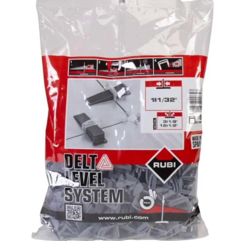 Abraçadeira p/ Kit Delta Nivelamento 3-12mm 1mm Delta Level System (B-400 Un) Rubi 2839