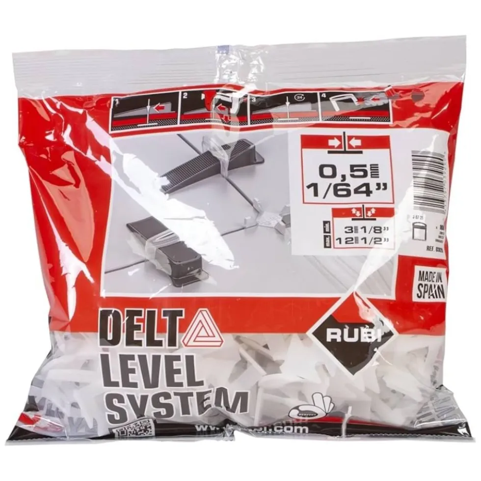 Abraçadeira p/ Nivelamento 3-12mm 0,5mm Delta Level System (200 un) Rubi 3930
