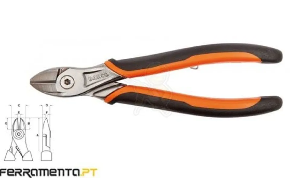 Alicate Corte Lateral 160mm Bahco 2101G-160IP