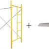 Andaime 2MT + 2 Laterais + Cruzeta + Travessa + Prancha Galvanizada 40cm