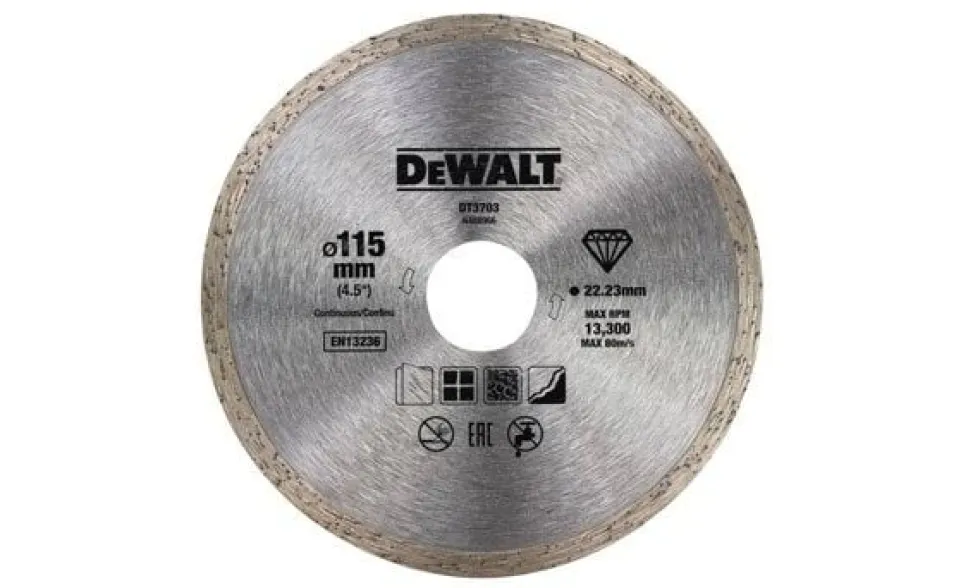 Anel Contínuo P/ Corte De Ladrilhos 115x22.2mm Dewalt DT3703-QZ