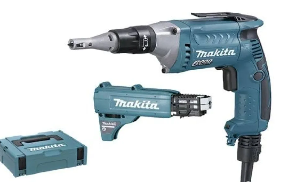 Aparafusadora de Pladur Makita FS6300RJX2 + Adaptador