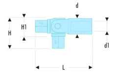 Articulação com junta de joelho 3/4" Facom K.140A