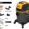 Aspirador Sólidos e Líquidos 1200W 28 l/s Stanley SXVC20PTE