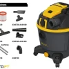 Aspirador Sólidos e Líquidos 1600W 39 l/s Stanley SXVC35PTDE