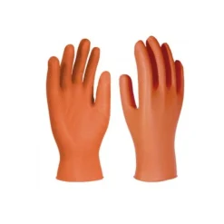 Balde de Luvas Leão Laranja Diamante 150Uni – M Mundo Guante 15020M