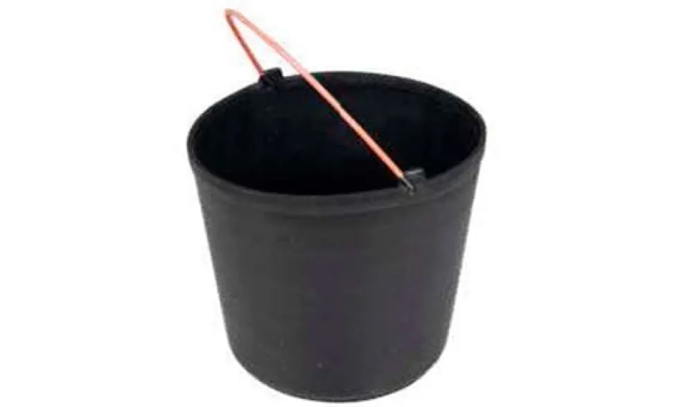 Balde Plástico Preto 15L U.07000.0015