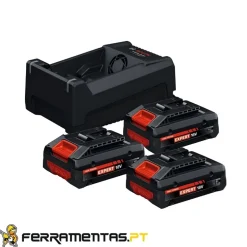 3 Baterias EXBA 18V-40 + Carregador GAL 12V/18V-80 Bosch 0615V0005X