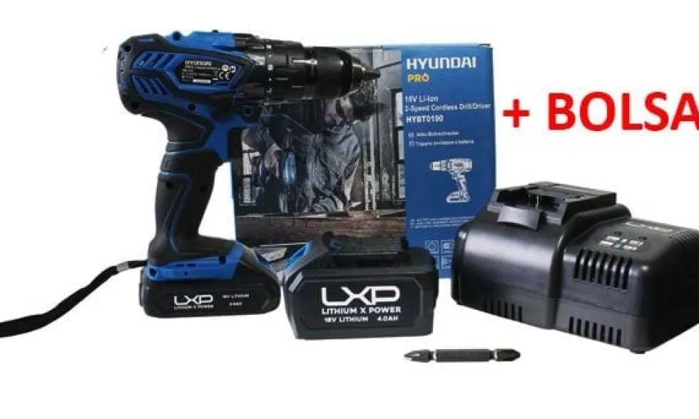 Berbequim Aparafusador 18V4,0Ah Hyundai HYBT0190