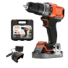Berbequim com Percussão 18V 2Ah Black & Decker BCD383D1XK-QW