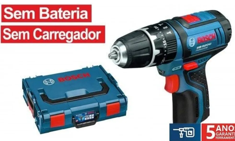 Berbequim c/ percussão BoschGSB 12V-15 Professional + L-BOXX