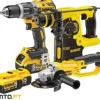 Berbequim C/Percussão + Rebarbadora + Martelo XR 18V DeWalt CPROF265