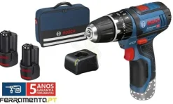 Berbequim c/ Percussão 12V 2,0Ah Bosch GSB 12V-15