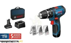 Berbequim c/ Percussão 12V 2,0Ah Bosch GSB 12V-15