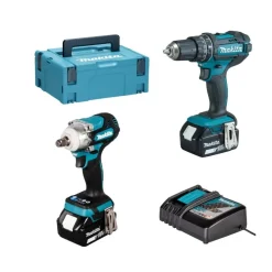 Berbequim DHP482Z + Chave de Impacto DTW300Z Makita DHP482PRO10