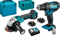 Berbequim DHP482Z + Rebarbadora 18V DGA504Z Makita DGA504PRO3