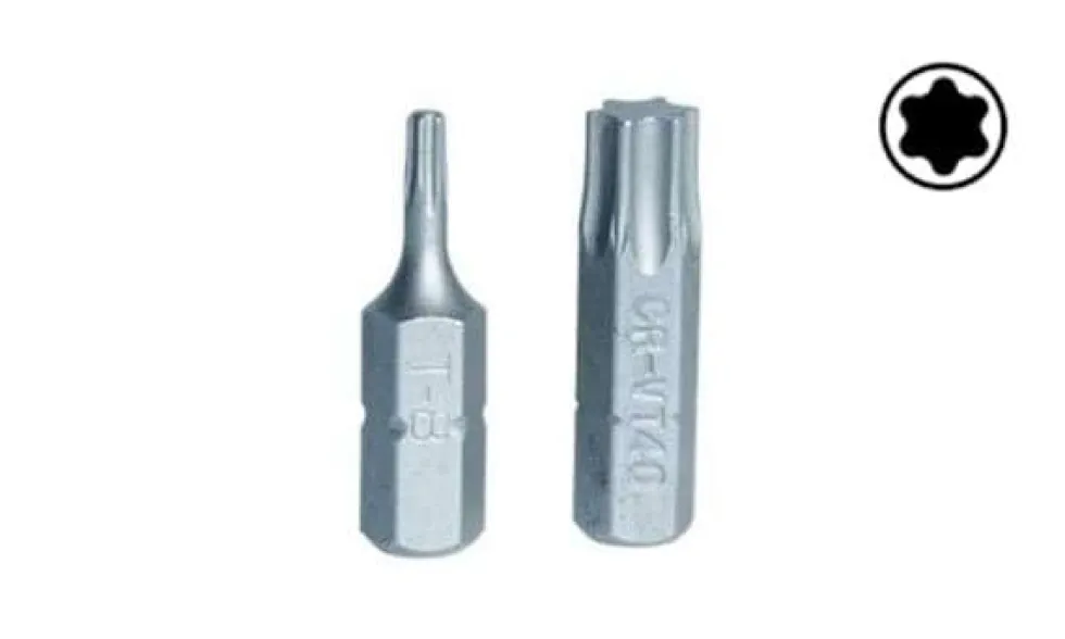 Bits 1/4” de Torx T8-40 25mm Kroftools