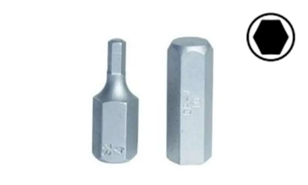 Bits Hexagonais Curtas 4-10mm 30mm Kroftools