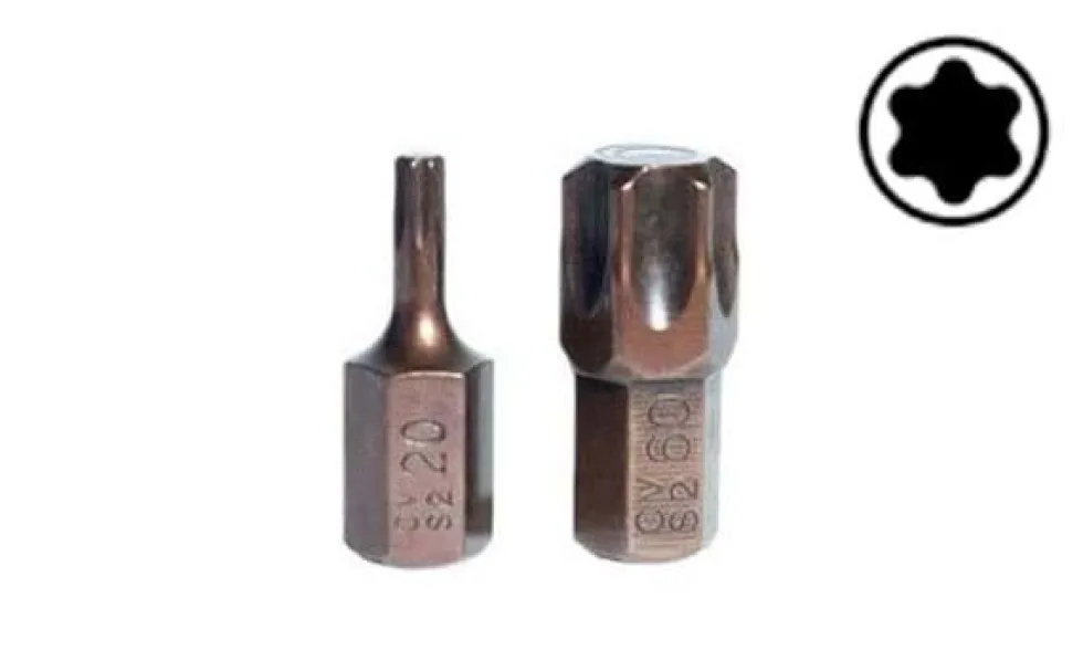 Bits Torx Curtas T20-60 30mm Kroftools