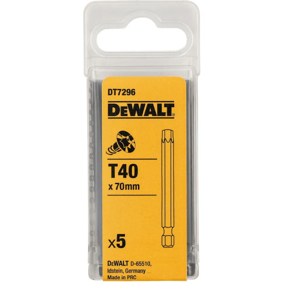 Bits Torx 75mm T15 - T40 Dewalt DT729-QZ