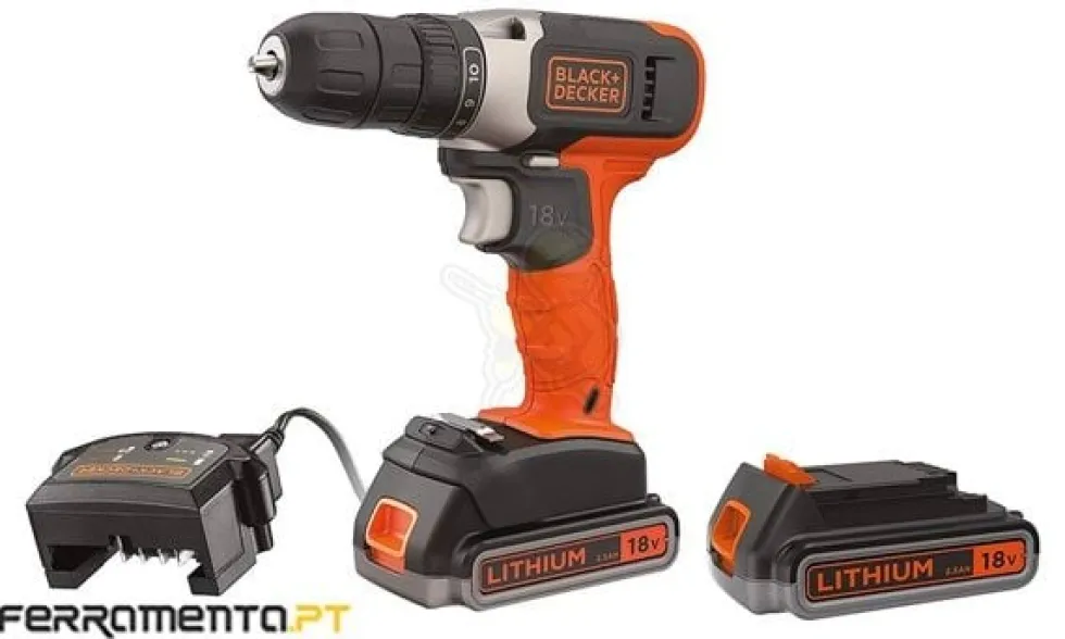 Black & Decker Berbequim Aparafusador 18V 2.5Ah BCD001E2K-QW