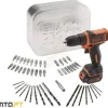 Black & Decker Berbequim 10,8V + 50 Acessórios BDCDD12AT-QW