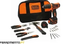 Black & Decker Berbequim 10,8V + 6 Ferramentas BDCDD12HTSA-QW