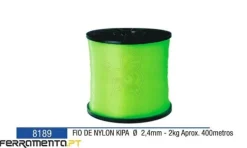 Bobine de Fio de Nylon Redondo 2,4mm 2Kg Kipa 8189