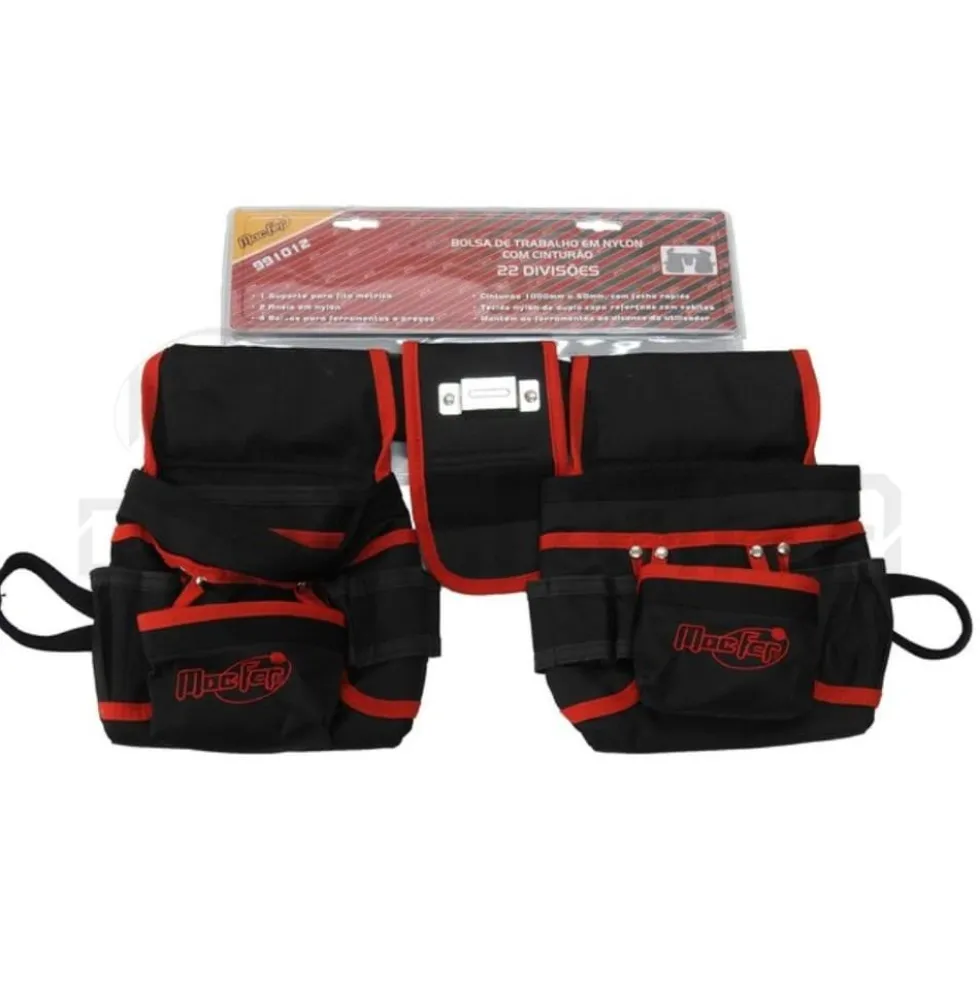 Bolsa nylon c/ cinturão 991012 22 div. Macfer 195.0001