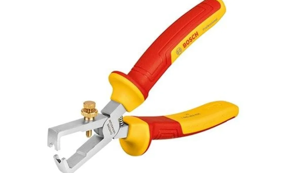 Bosch Professional Alicate Descarnador Frontal Isolado VDE - 160 mm com Regulação de Corte de Ø 0 a 10 mm