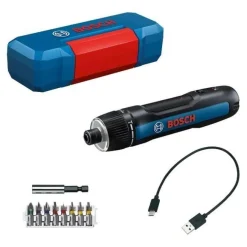 Bosch Professional Aparafusafora sem Fio Bosch GO 3 com 8 pontas,Portapontas,Cabo USB+Estojo