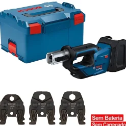 Bosch Professional Máquina Prensar Tubos sem Fio GPT 18V-19 com Kit 3 Mordentes SV(15/22/28)+Mala L-BOXX 238