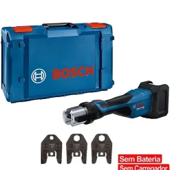 Bosch Professional Máquina Prensar Tubos sem Fio GPT 18V-32 com Kit 3 Mordentes U(16/20/25)+Mala L-BOXX 238