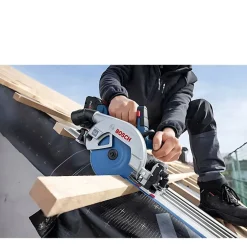 Bosch Professional Serra Circular sem Fio GKS 18V-57-2 GX com Calha Paralela,Disco Expert Madeira 36 Dentes+Mala L-BOXX 238