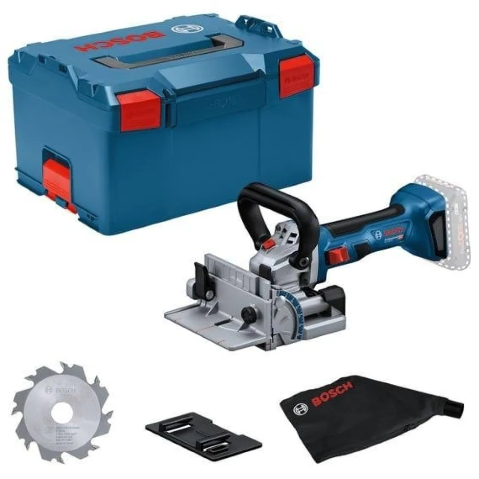 Bosch Professional Serra de Ranhuras de União sem Fio GFF 18V-22 com Saco Pó,Disco de Ranhurar+Mala L-BOXX 238