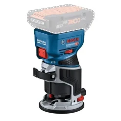 Bosch Professional Tupia de Canto e Superfície sem Fio GKF 18V-8 com Calha Paralela,Protetor de Limalha,Pinça 8mm,2 Adaptadores de Aspiração (Plano e Angular)