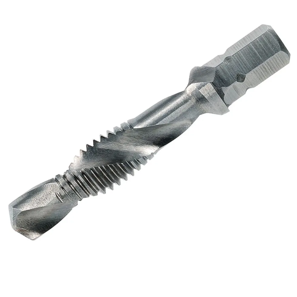 Broca Macho Combinado 1/4" SP HSS‑G TiN M 6 x 1.0 Volkel 67213