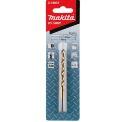 Broca Para Metal HSS-TIN 5,5x93mm Makita D-64098