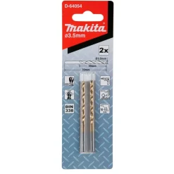 Broca Para Metal HSS-TIN 3,5x70mm 2Un Makita D-64054