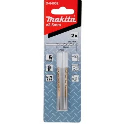 Broca Para Metal HSS-TIN 2,5x57mm 2Un Makita D-64032
