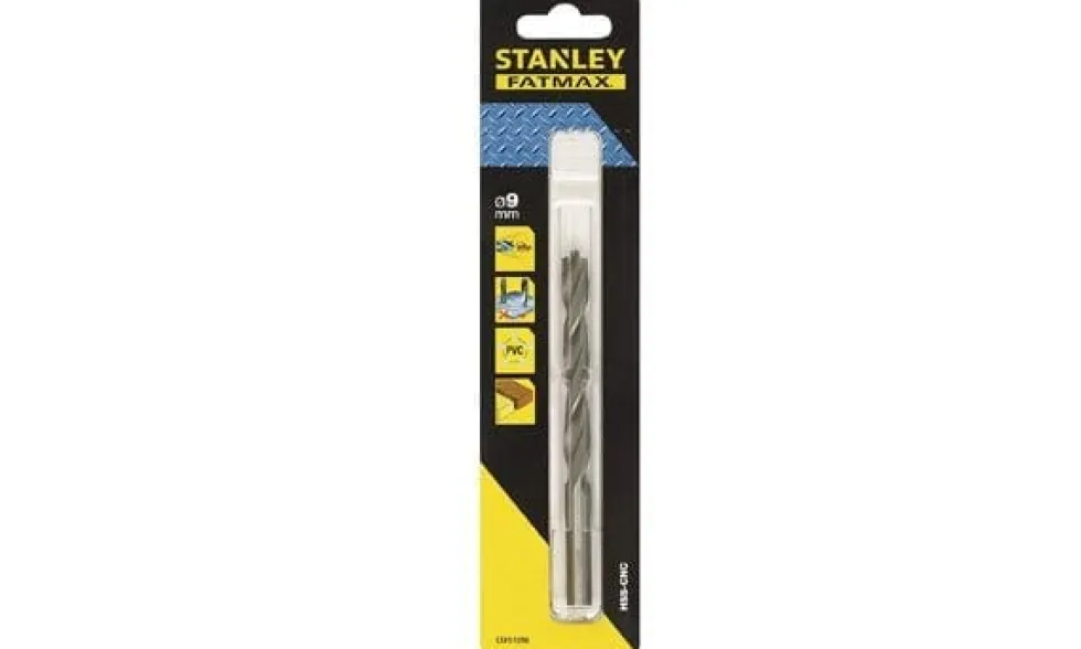 Broca p/ Metais HSS-CNC Ø 9 Stanley STA51098-QZ