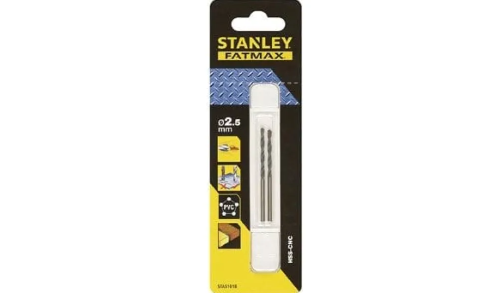 Brocas p/ Metal Ø 2.5 Stanley STA51018-QZ