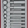Caixa métricas, hexagonais de 23 bits Teng Tools TTHEX23