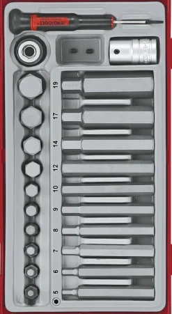 Caixa métricas, hexagonais de 23 bits Teng Tools TTHEX23