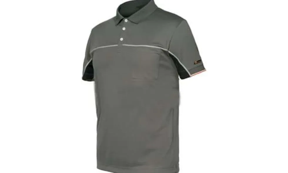 Camisa Polo Cinzento Claro Industrial Starter 8027B