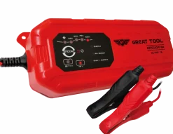 Carregador Eletrónico 12V-24V 7A Great Tool FECA2470A