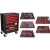 Carro de Ferramentas com 7 Gavetas 160Pcs Kroftools 8621