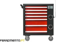 Carro de Ferramentas de 7 Gavetas C/ Áudio 262 Pcs Kroftools 8617