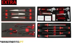 Carro de Ferramentas de 7 Gavetas C/ Áudio 262 Pcs Kroftools 8617